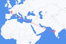 Flüge von Goa, Indien nach Toulouse, Frankreich