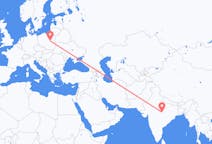 Flyrejser fra Jabalpur, Indien til Warszawa, Polen
