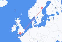 Fly fra Alderney til Sundsvall