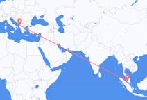 Vluchten van Kuala Lumpur, Maleisië naar Tirana, Albanië