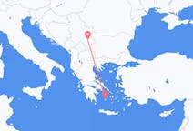 Vuelos de Niš, Serbia a Milo, Grecia