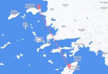 Vols depuis la ville de Samos vers la ville de Rhodes