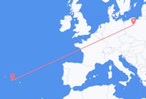Flights from Pico Island, Portugal to Bydgoszcz, Poland