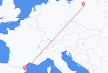Flyreiser fra Bydgoszcz, Polen til Girona, Spania