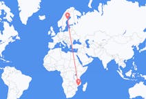 Flights from Quelimane, Mozambique to Umeå, Sweden