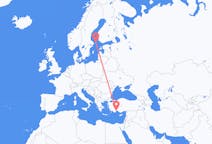 Flyrejser fra Mariehamn, Åland til Antalya, Tyrkiet