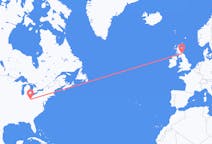 Flyg från Columbus, USA till Edinburgh, USA