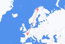 Flights from Clermont-Ferrand, France to Kiruna, Sweden
