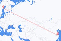 Flights from Changzhou, China to Umeå, Sweden