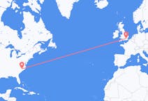 Flights from Fayetteville, the United States to London, England
