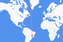 브라질 상파울루에서 출발해 그린란드 누크까지(으)로 가는 항공편