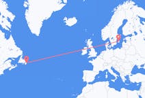 Flyreiser fra St. John s, Canada til Visby, Sverige
