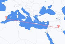 Flyg från Najaf, Irak till Alicante, Spanien