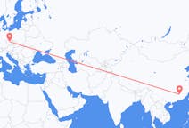 Flyreiser fra Ganzhou, Kina til Praha, Tsjekkia
