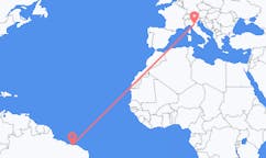 Flyreiser fra Parnaíba, Brasil til Bologna, Italia