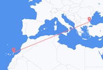 Flights from Lanzarote to Burgas