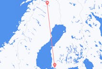 핀란드 투르쿠에서 출발해 스웨덴 키루나에게(으)로 가는 항공편