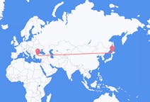 Lennot Sapporosta, Japani Eskişehiriin, Turkki
