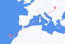 Flyrejser fra Oradea, Rumænien til Santa Cruz de Tenerife, Spanien