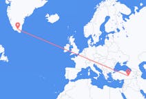 格陵兰出发地 纳萨尔苏克飞往格陵兰目的地 Elazig的航班