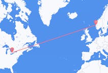 Flights from London, Canada to Bergen, Norway