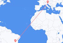 Vols de Claros, le Brésil pour Trieste, Italie