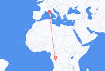 来自刚果共和国出发地 布拉柴维尔目的地 意大利阿尔盖罗的航班