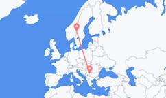 Flights from Rörbäcksnäs, Sweden to Niš, Serbia