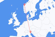 Flyreiser fra Sandane, Norge til Venezia, Italia
