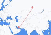 Flights from Dubai, United Arab Emirates to Tomsk, Russia