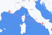 Flyg från Marseille, Frankrike till Neapel, Italien