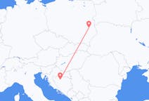 Flyrejser fra Lublin, Polen til Banja Luka, Bosnien-Hercegovina