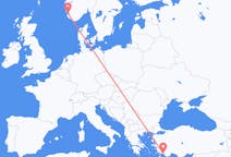 Flyreiser fra Stavanger, Norge til Dalaman, Tyrkia