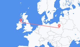 Flyrejser fra Polen til Nordirland