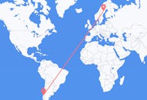 Flights from Temuco, Chile to Lycksele, Sweden