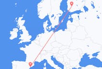 Flyrejser fra Reus, Spanien til Tampere, Finland