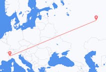 Flights from Izhevsk, Russia to Turin, Italy