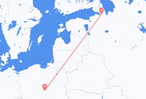 Fly fra Sankt Petersborg til Łódź
