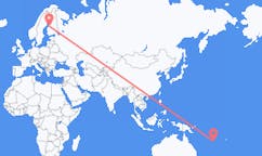 Flyrejser fra Port Vila, Vanuatu til Karleby, Finland