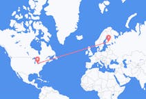 Flyrejser fra Windsor, Canada til Jyväskylä, Finland