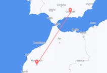 Flyrejser fra Marrakech til Granada