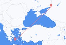 Fly fra Rostov-na-Donu til Plaka, Milos