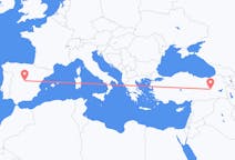 Flyrejser fra Bingol, Tyrkiet til Madrid, Spanien