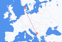 Flights from Tirana, Albania to Karup, Denmark