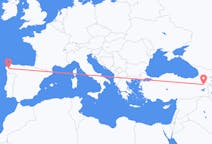 Flights from Ağrı, Turkey to Santiago de Compostela, Spain