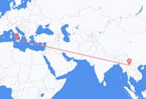Flights from Kengtung, Myanmar (Burma) to Palermo, Italy