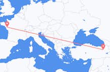 Flyg från Erzurum till Nantes