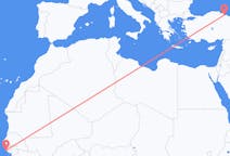 Flyg från Cap Skiring, Senegal till Samsun, Turkiet