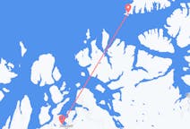 ノルウェーのソルクヨセンから、ノルウェーのハスヴィクまでのフライト