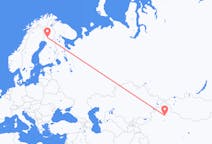 Flyg från Ürümqi, Kina till Rovaniemi, Finland